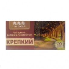 Чай чорний Три слони Міцний 20 пакетів ДСТУ