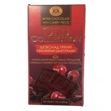 Олд Коллекшион OLD COLLECTION Шоколад гіркий зі шматочками вишні 200г