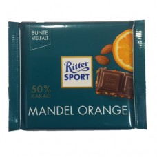 Шоколад Ріттер спорт Мигдально-апельсиновий Ritter sport Mandel orange 100г