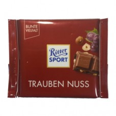 Шоколад Ріттер спорт Виноградний горіх Ritter sport Trauben nuss 100г