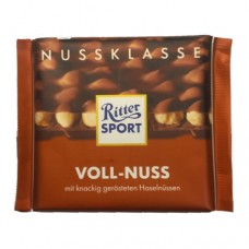 Шоколад Ріттер спорт Чокнутий Ritter sport Voll nuss 100г