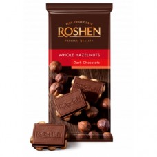 Шоколад Рошен екстрачерній з цілим лісовим горіхом 90г