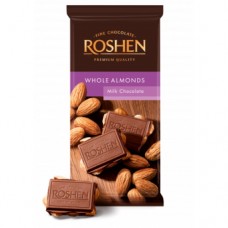 Шоколад Рошен молочний з мигдалем 90г