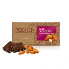 Шоколад Рошен чорний з підсоленим мигдалем 90г