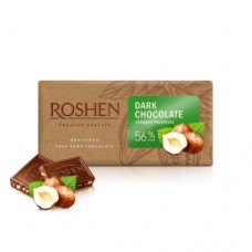 Шоколад Рошен чорний з подрібненим лісовим горіхом 56% 90г