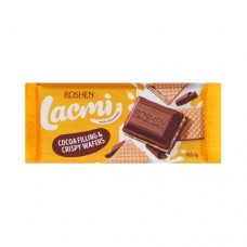 Шоколад Рошен молочний з шоколадною начинкою та вафлею 105г