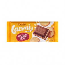 Шоколад Рошен молочний з молочною начинкою та печивом 115г