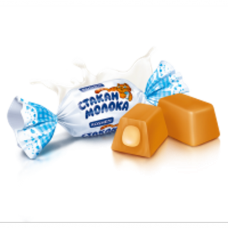 Цукерки Roshen Рошен Склянка молока 1кг