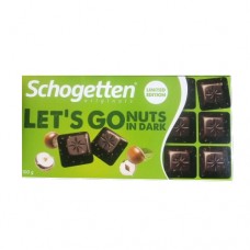 Шоколад Schogetten Lets Go чорний з фундуком 100г
