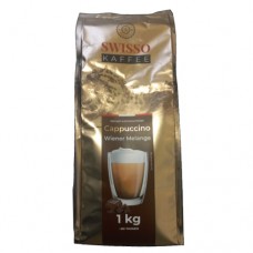 Кава Свіссо Капучино Вінер Меланж Swisso Cappuccino Wiener Melange 1кг розчинний М'яка упаковка