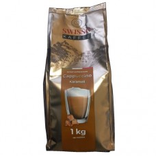 Кава Свіссо Капучино Карамель Swisso Cappuccino Karamell 1кг розчинна м'яка упаковка