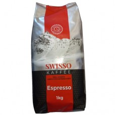 Кава Свіссо Експресо 100% Арабіка Swisso Espresso 100% arabica 1кг у зернах