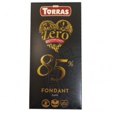 Шоколад Торрас Зеро чорний 85% какао Фондант Torras Zero Dark 85% cocoa Fondant 100г