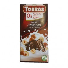 Шоколад Торрас молочний з фундуком Torras Leche Avellanas 75г