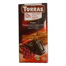 Шоколад Торрас Негро чорний з перцем Torras Negro Dark Pepper 75г
