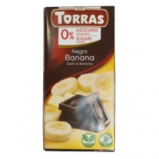 Шоколад Торрас Чорний з Бананом Torras Negro Banana 75г