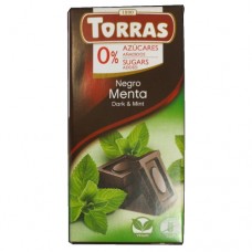 Шоколад Торрас Чорний з М'ятою Torras Negro Menta 75г