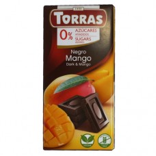 Шоколад Торрас Чорний з Манго Torras Negro Mango75г