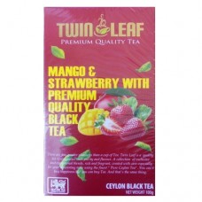 Чай Twin Leaf чорний Полуниця манго 100г