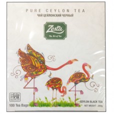 Чай Зеста Чорний Zesta Black tea 100 пакетів